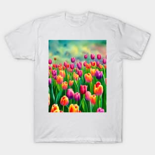 Watercolor Tulips T-Shirt